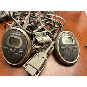 Sunbeam Dual Digital Heated Blanket Controllers Pair Grey 4-Pin P85KQA